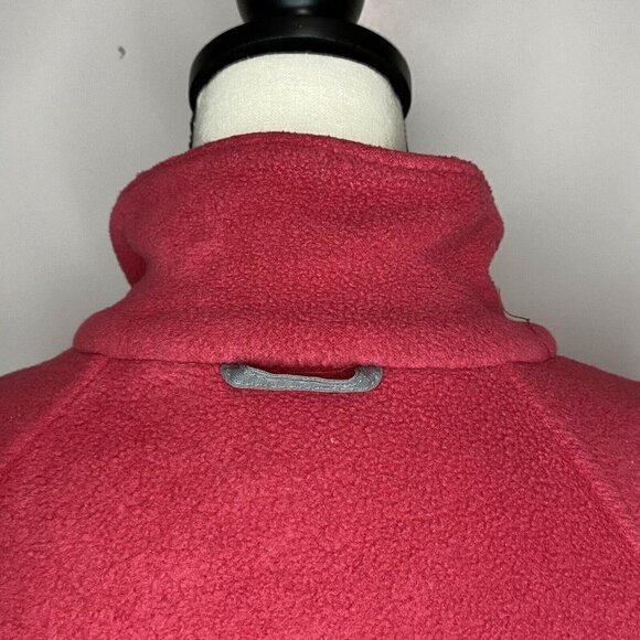 Columbia Full Zip Fleece Women’s Long Sleeve Jacket Medium Red EUC - Picture 5 of 6